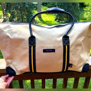 Nautica Canvas Weekender Duffel Bag